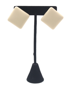 X-Large Rhombus Stud Earrings ES700120 IVORY